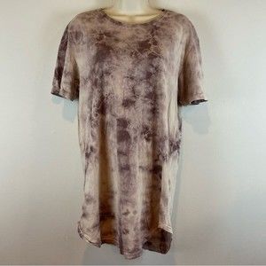 PacSun Tie Dye Scallop Fit Shirt Size Small